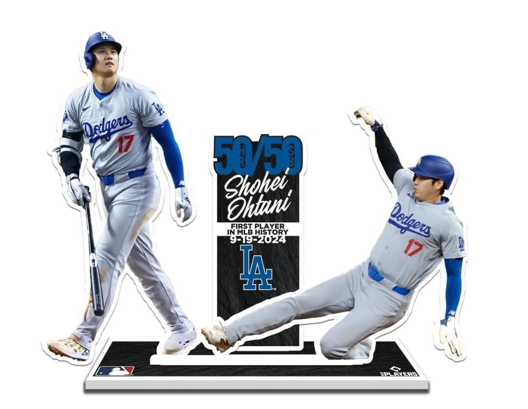 【海外限定】大谷翔平 50/50 記念 プレイヤースタンド LA ドジャース