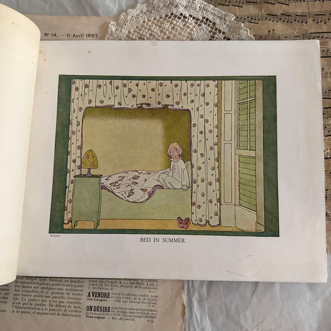 1926年アンティーク美しい絵本フランス　洋書ジャンクジャーナル古書ルメール