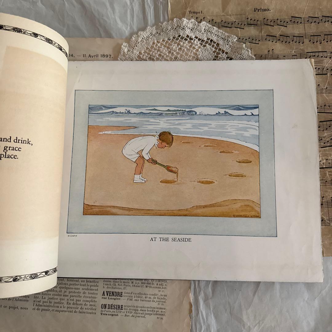 1926年アンティーク美しい絵本フランス　洋書ジャンクジャーナル古書ルメール