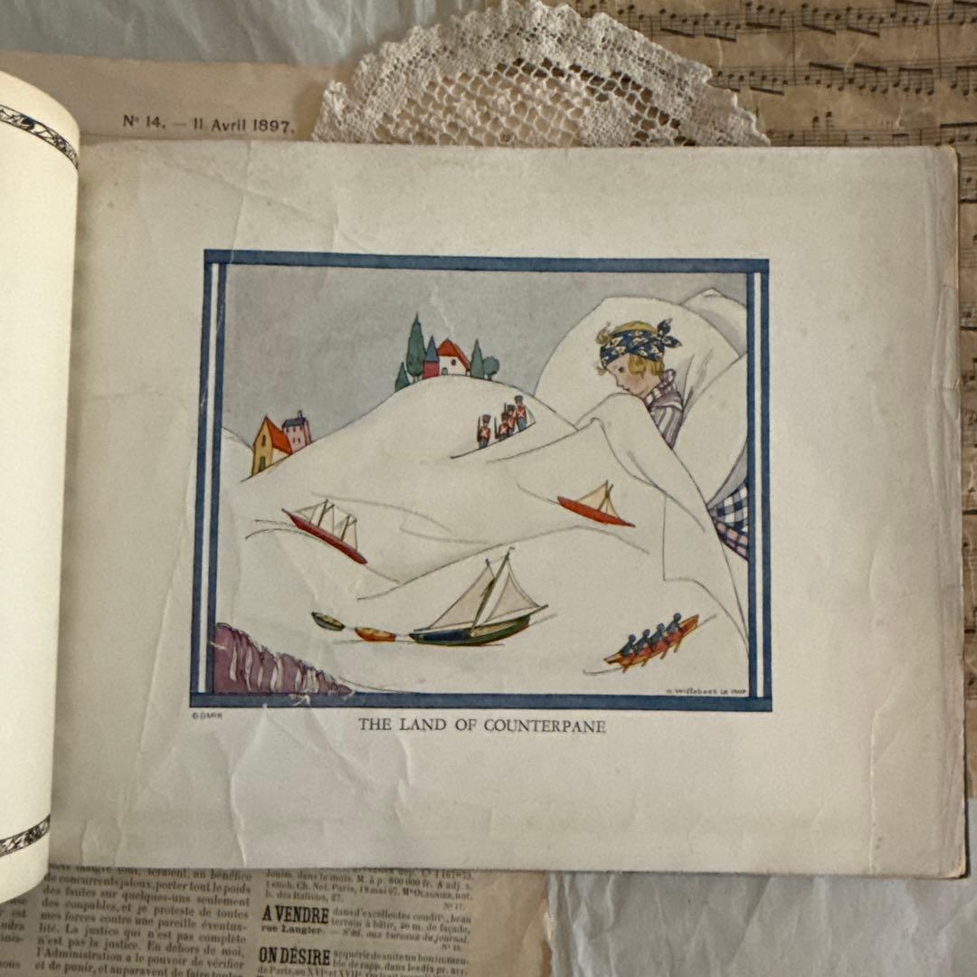 1926年アンティーク美しい絵本フランス　洋書ジャンクジャーナル古書ルメール