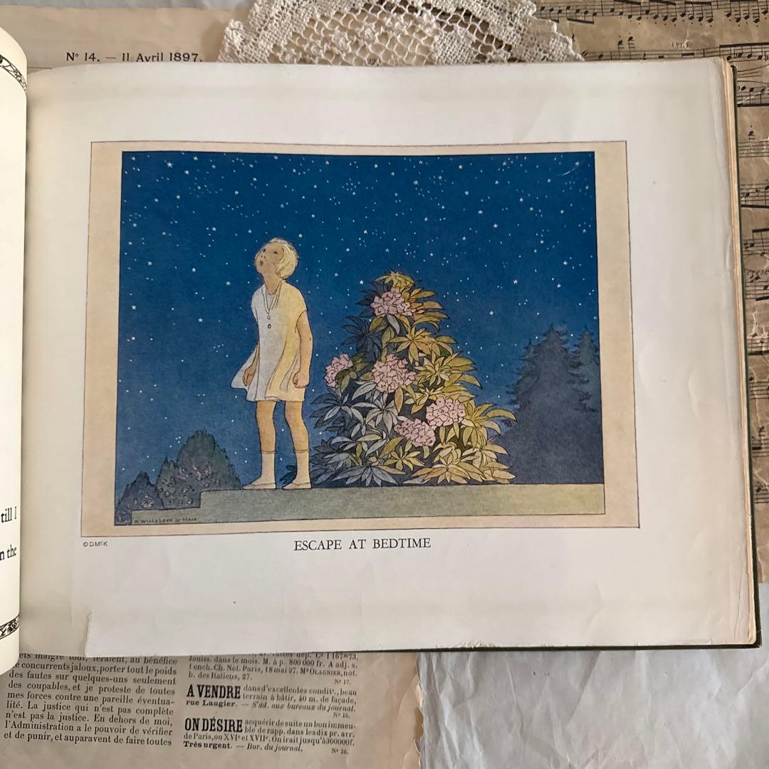 1926年アンティーク美しい絵本フランス　洋書ジャンクジャーナル古書ルメール