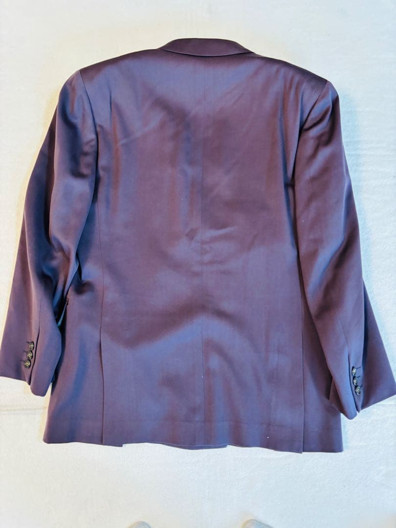 LANVIN スーツ ダークボルドー M 記名あり