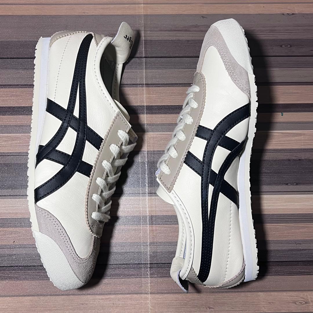 オニツカタイガー メキシコ66 アイボリー ブラック 23.5cm