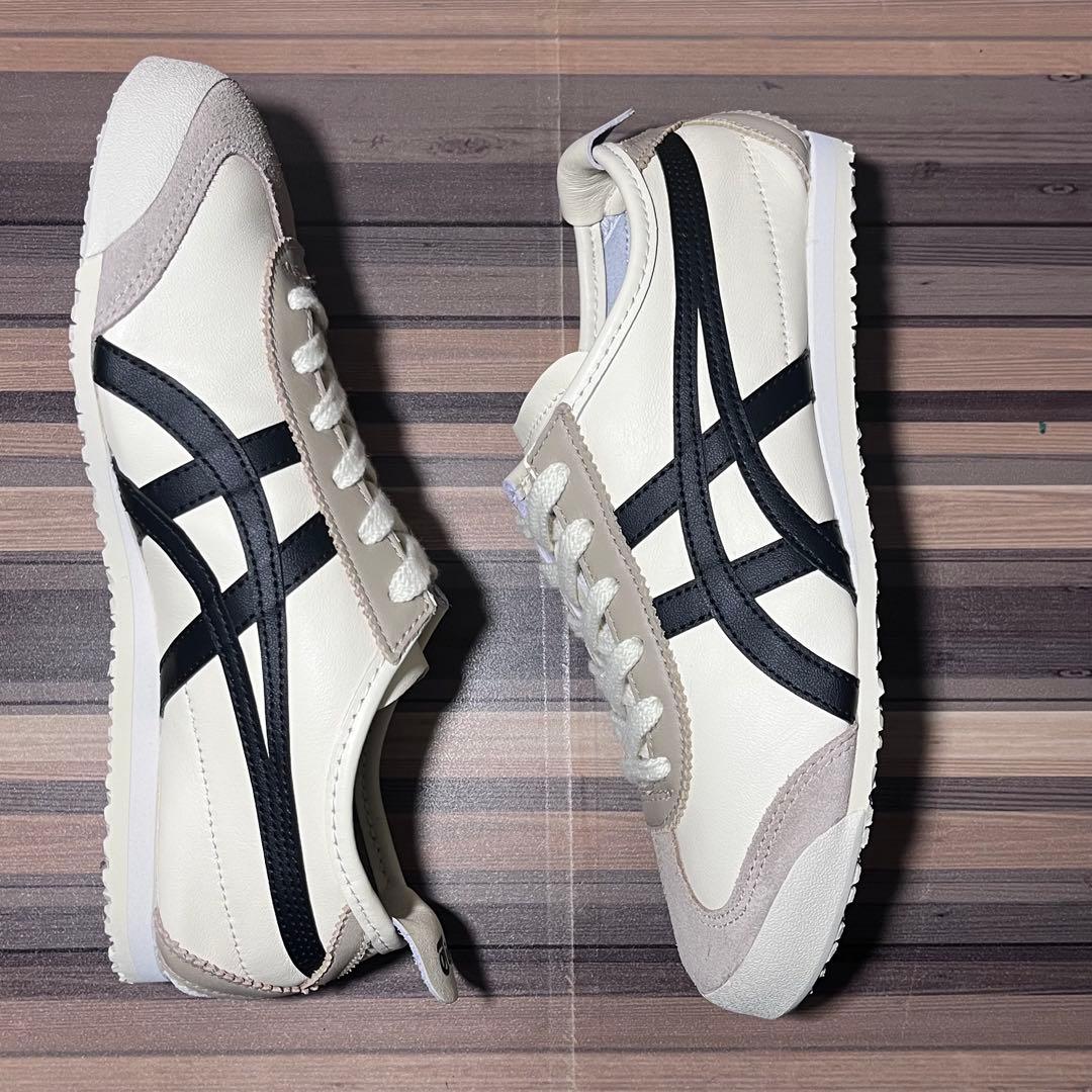 オニツカタイガー メキシコ66 アイボリー ブラック 23.5cm