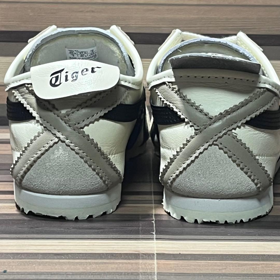 オニツカタイガー メキシコ66 アイボリー ブラック 23.5cm