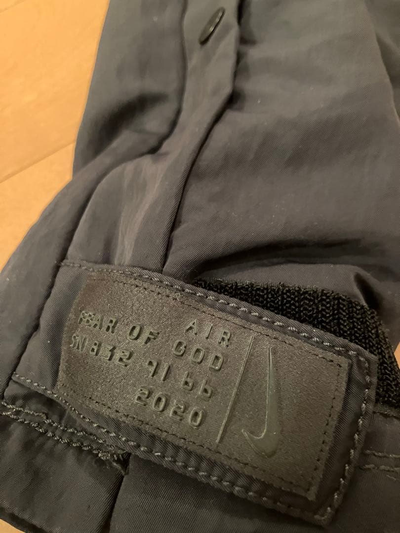 ナイキ　フィアオブゴッド　コラボ　ウォームアップパンツ　黒M