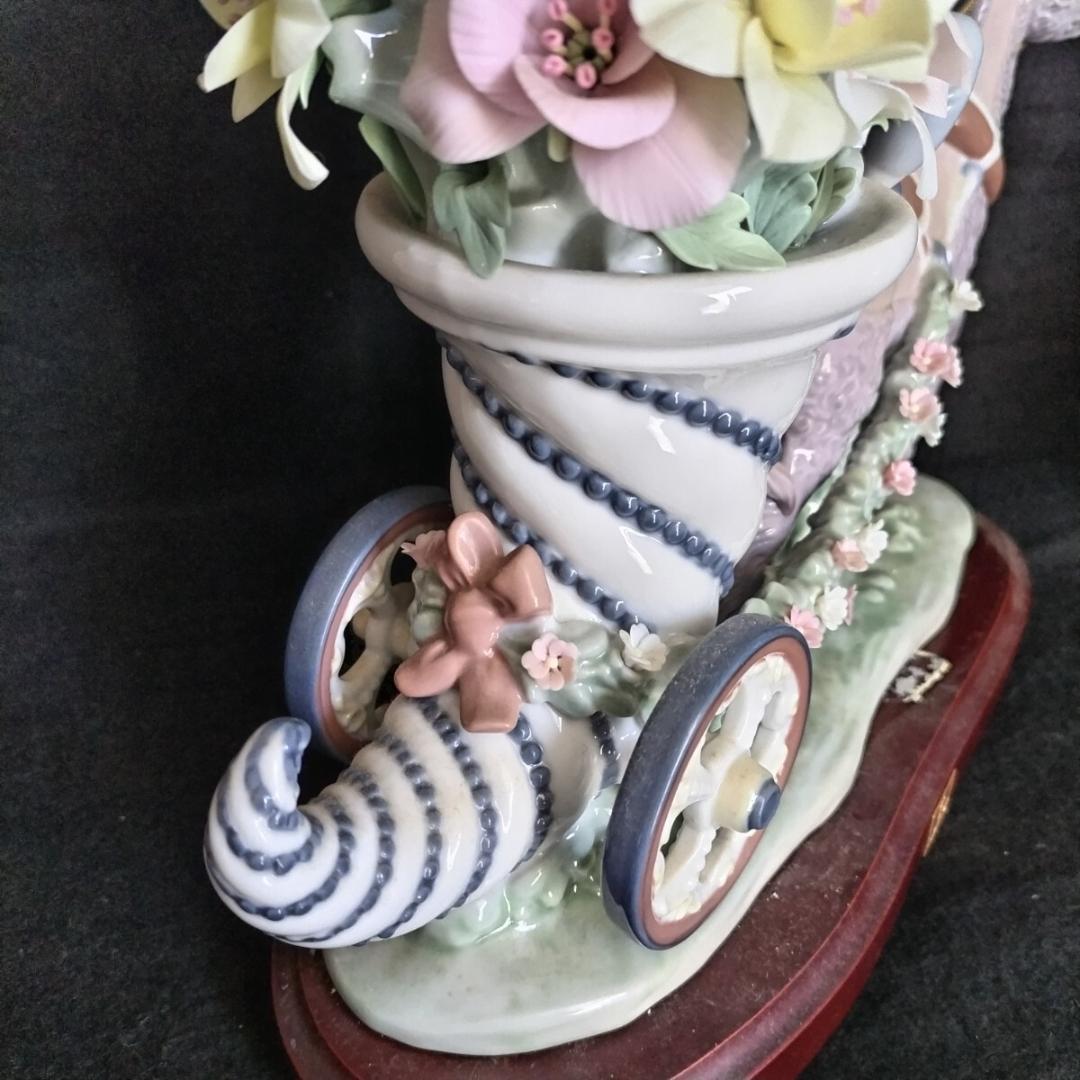 世界限定5000体 LLADRO 磁器人形 『夢の旅立ち』花びらのかけあり