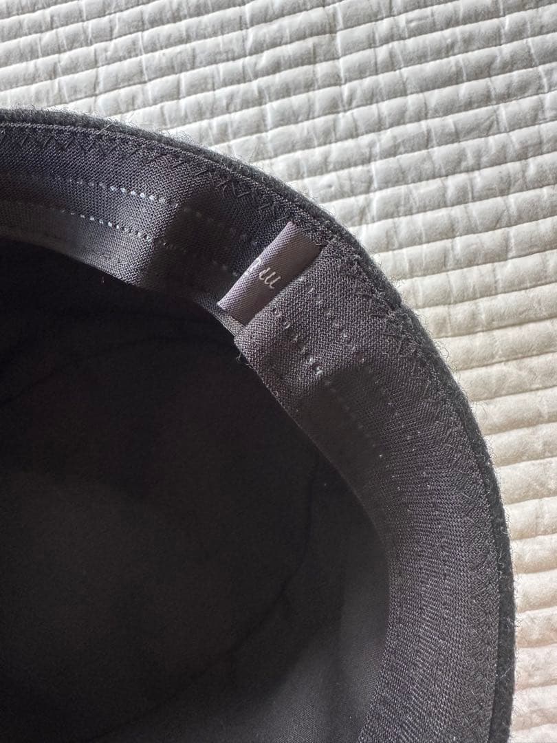 mite ミニツバウール帽子 BLACK サイズs