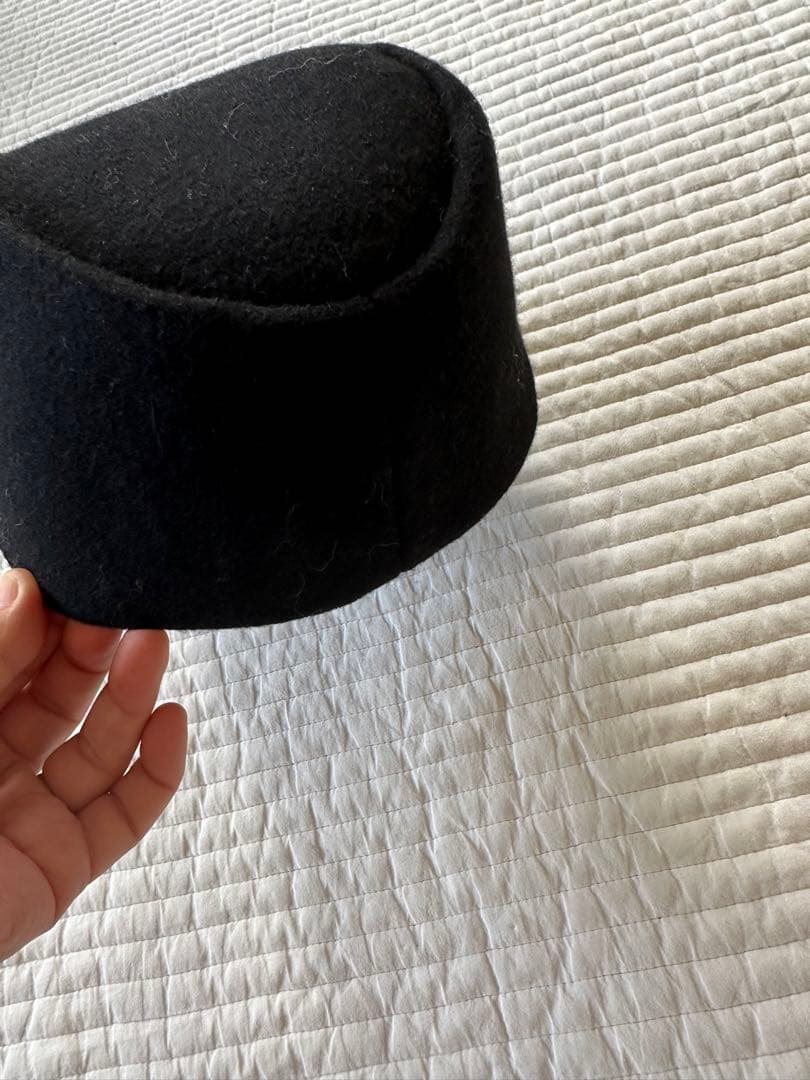 mite ミニツバウール帽子 BLACK サイズs