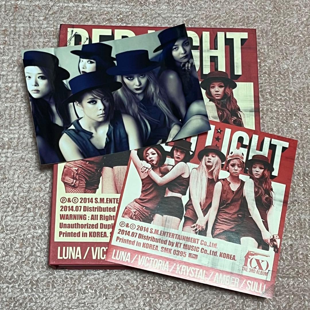 f(x) RED LIGHT 2種セット　トレカステッカー付き