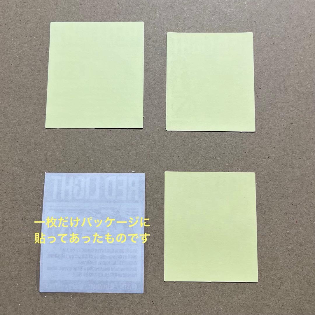 f(x) RED LIGHT 2種セット　トレカステッカー付き