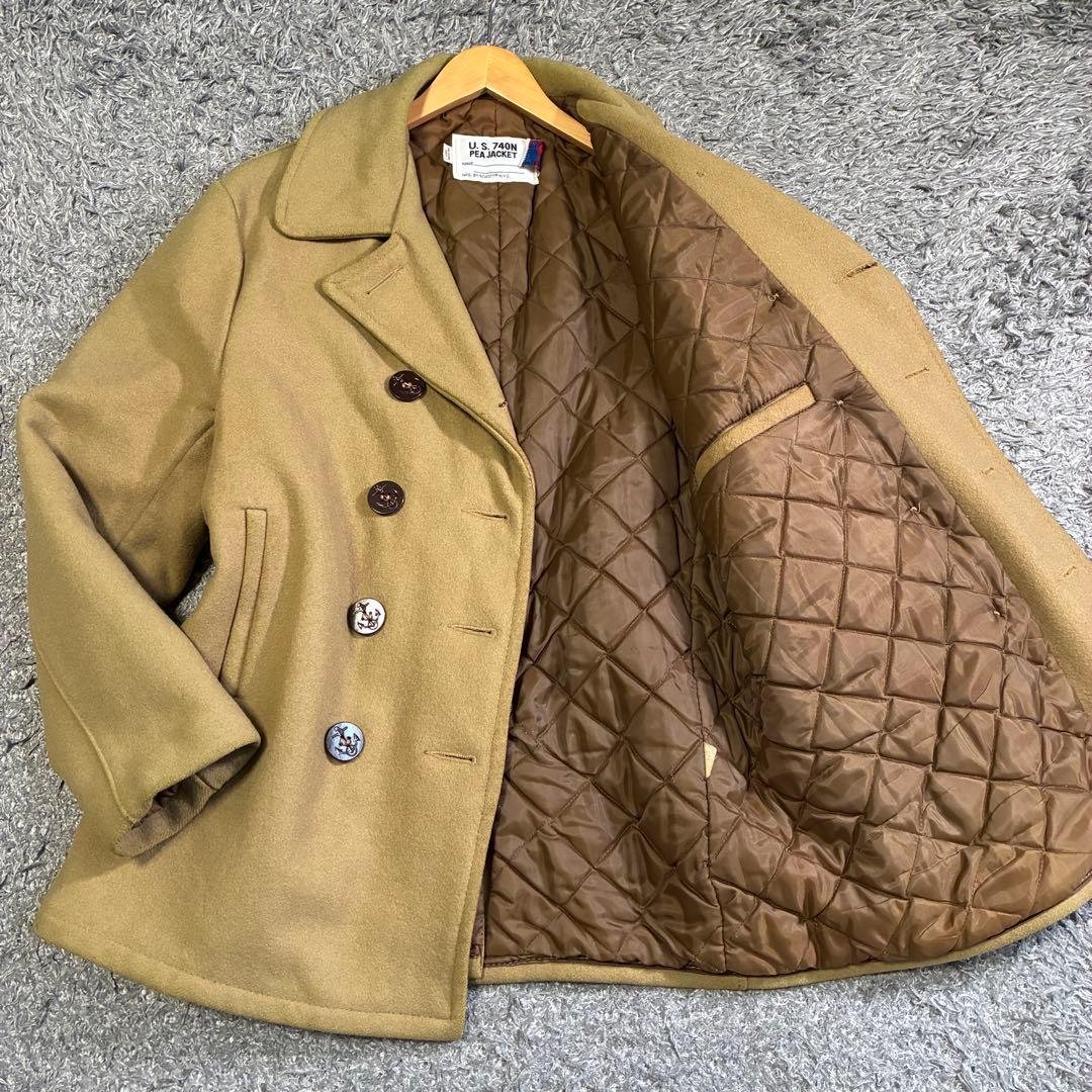 【希少カラー＆サイズ】Schott 740N ピーコート キャメル 44 USA