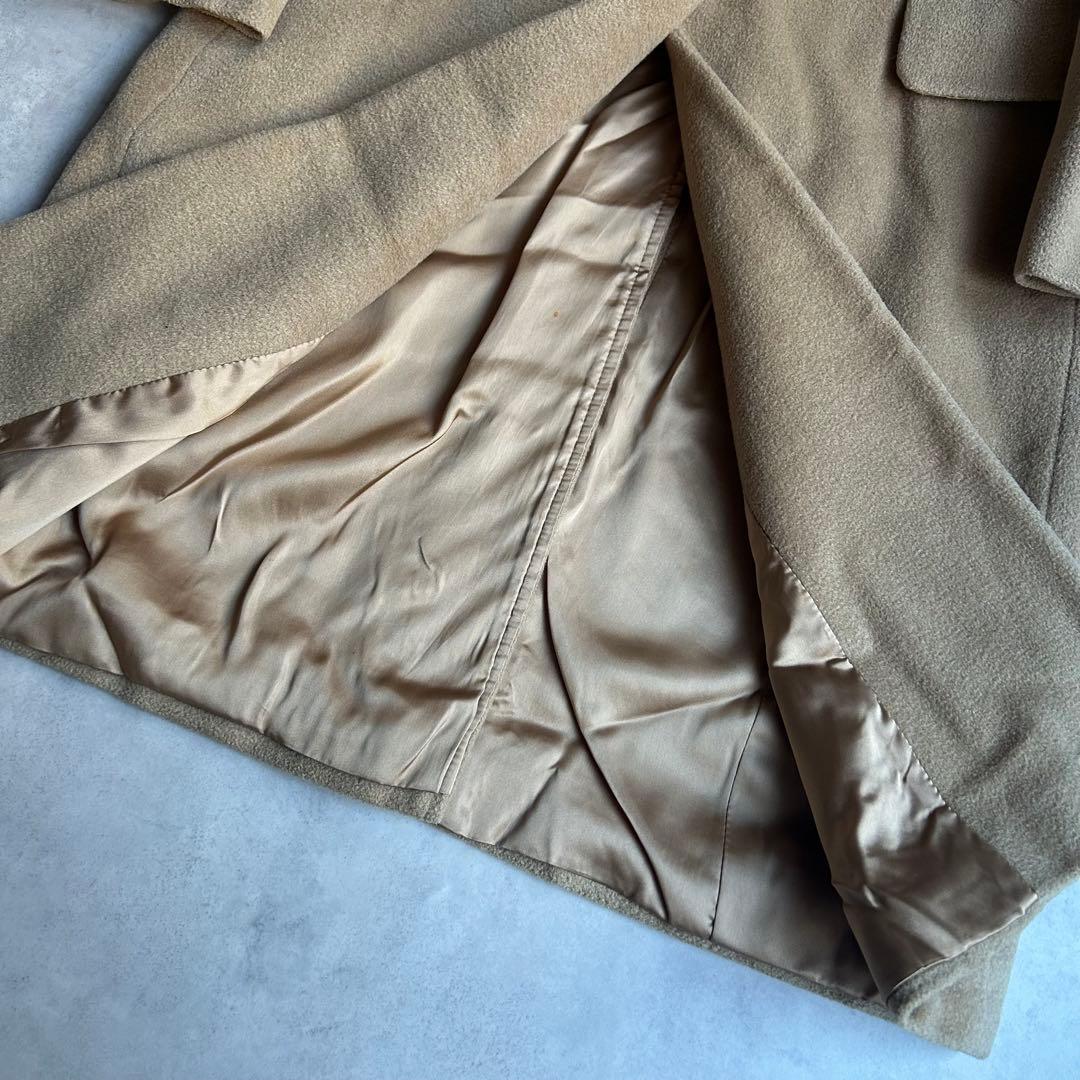 マックスマーラ 銀タグ チェスターコート ロング シングル ベージュ L