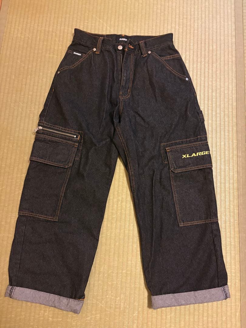 瑠*す様 XLARGE ダークデニム カーゴパンツ