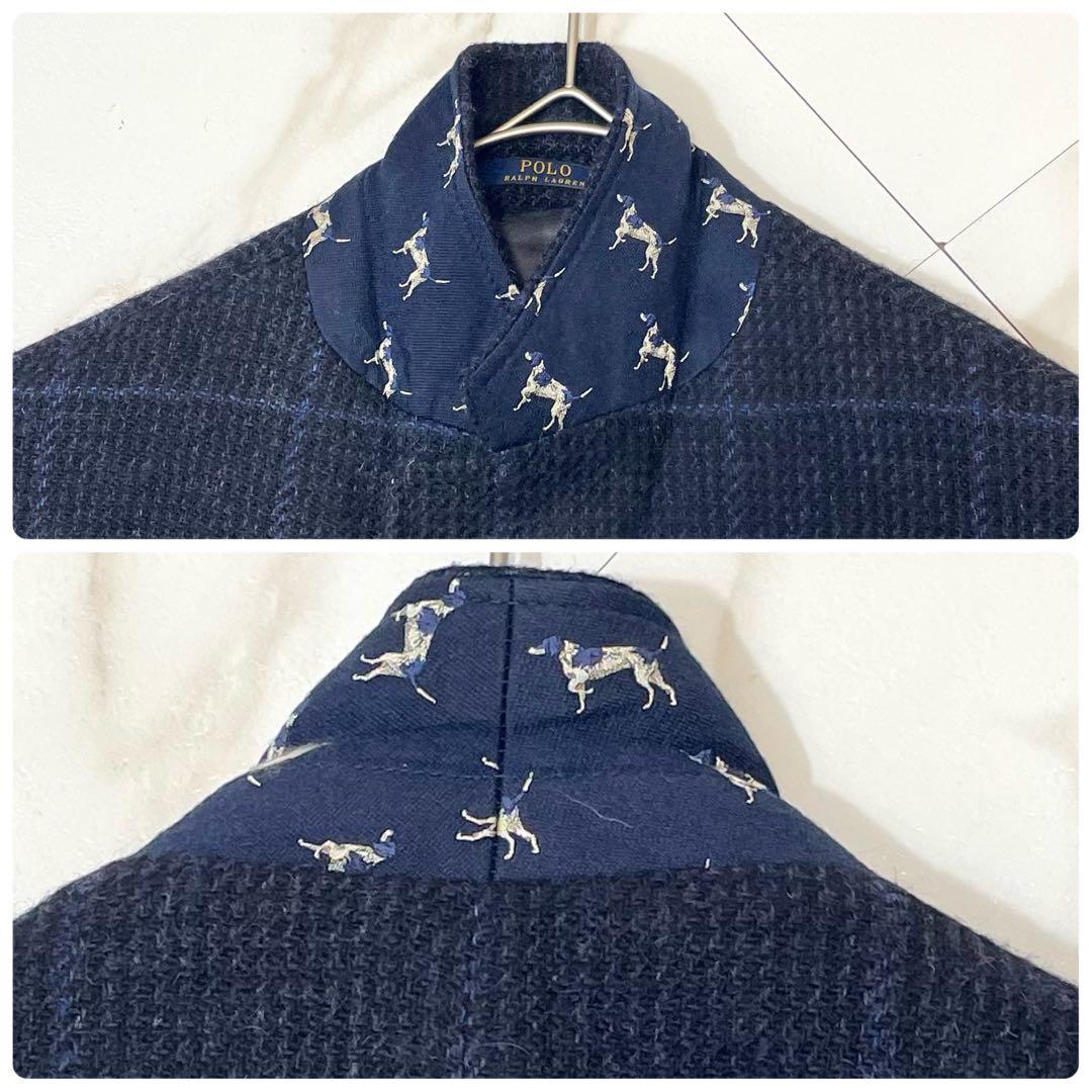 極美品✨ポロラルフローレン テーラードジャケット ウールアルパカ ツイード 伊製