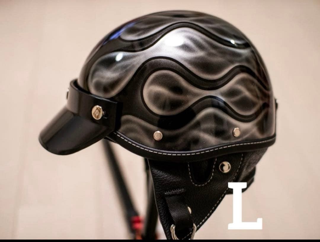 ショーティー　ポリヘル　ポリス　ヘルメット 黒、シルバーフレア