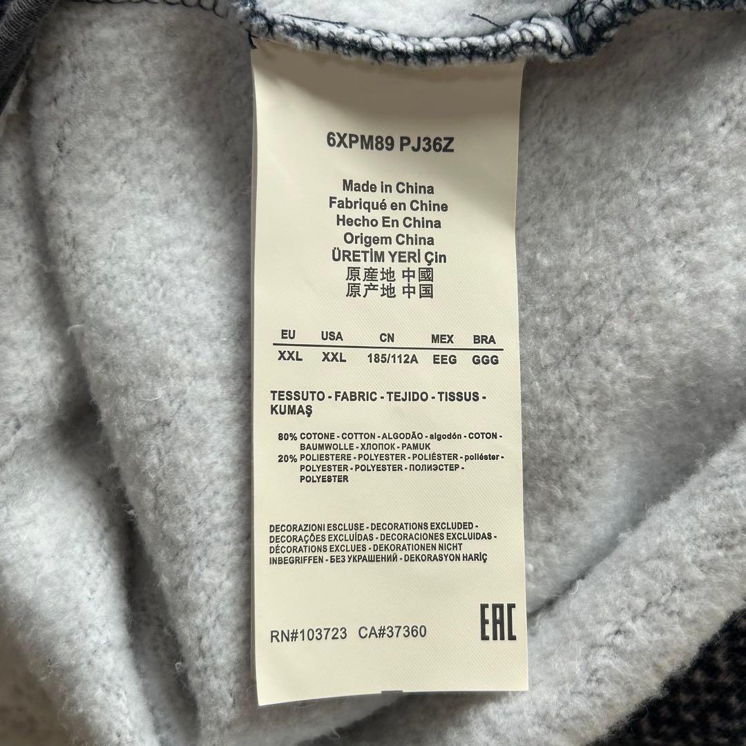 EMPORIO ARMANI EA7〔XXL〕大きい 裏起毛 ジップ ハイネック