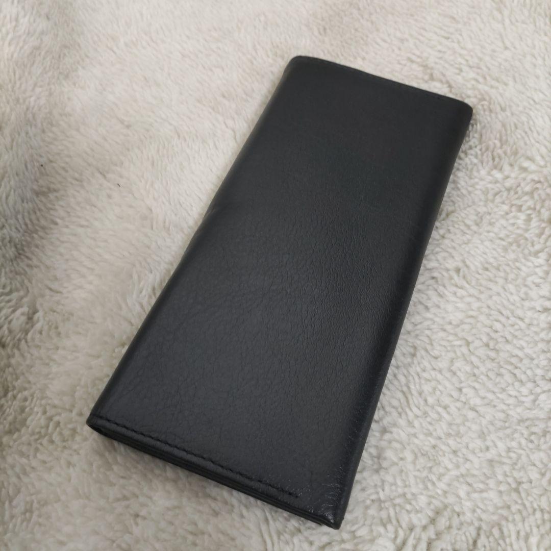 皇室　皇居　限定　長財布　折り財布　黒　本革