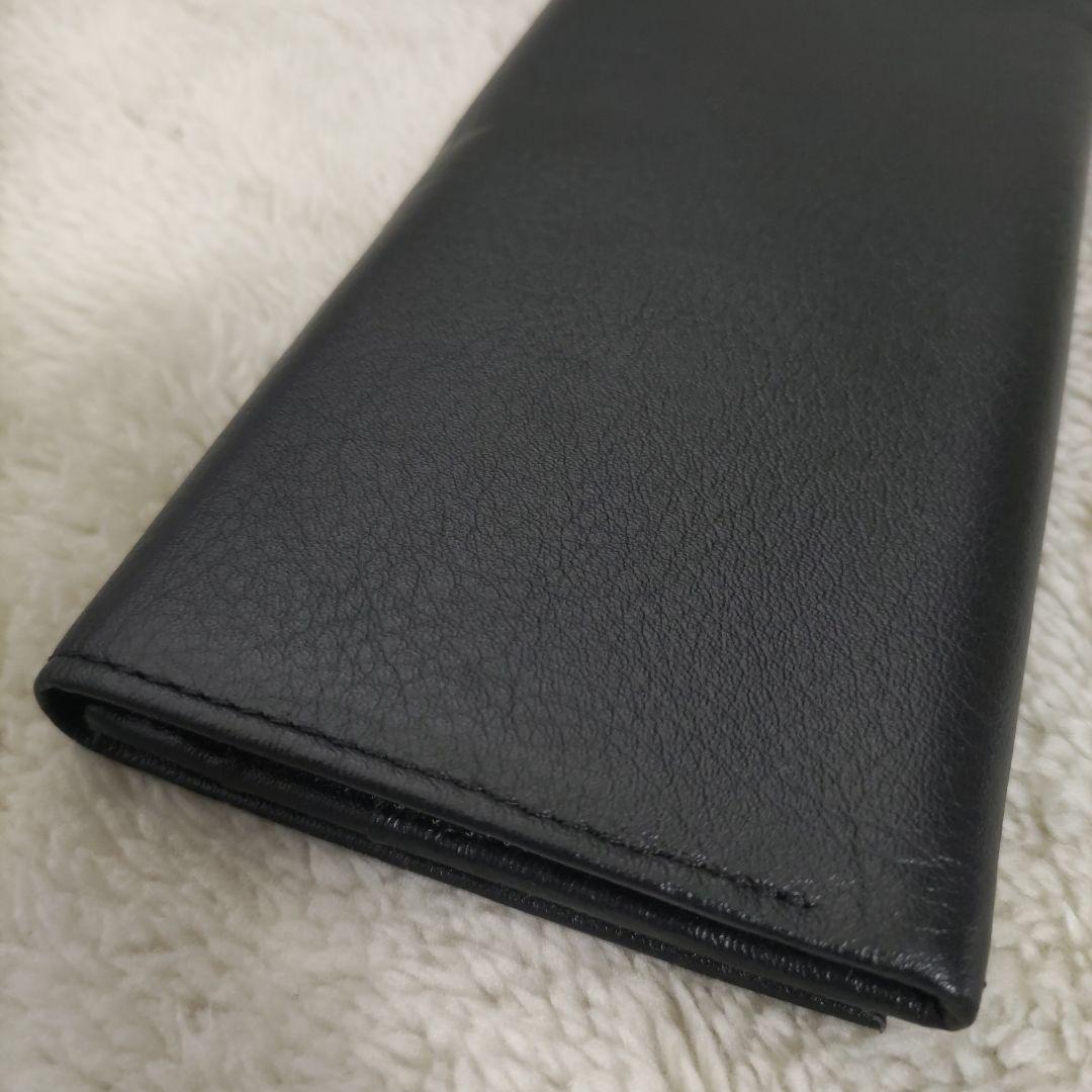 皇室　皇居　限定　長財布　折り財布　黒　本革