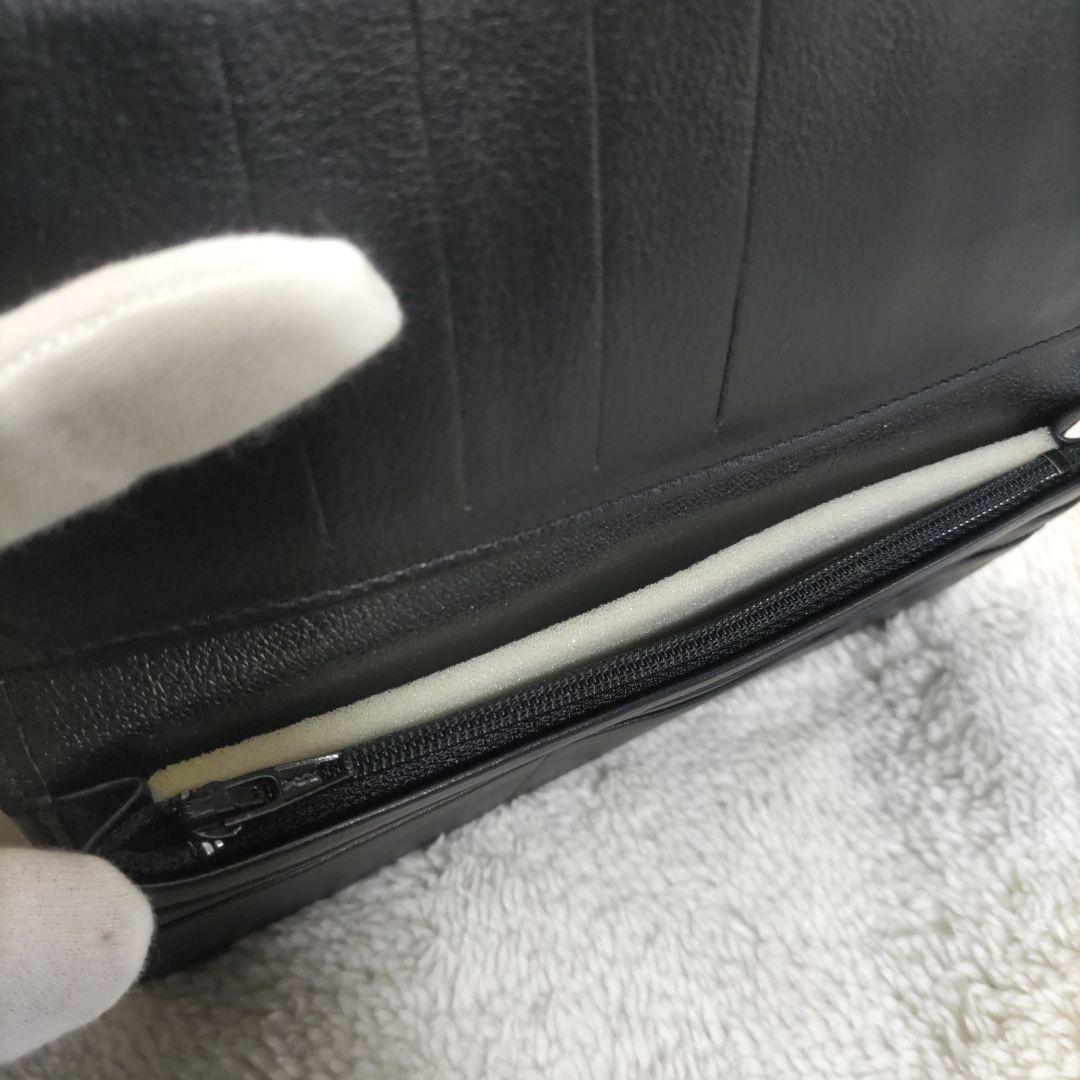 皇室　皇居　限定　長財布　折り財布　黒　本革