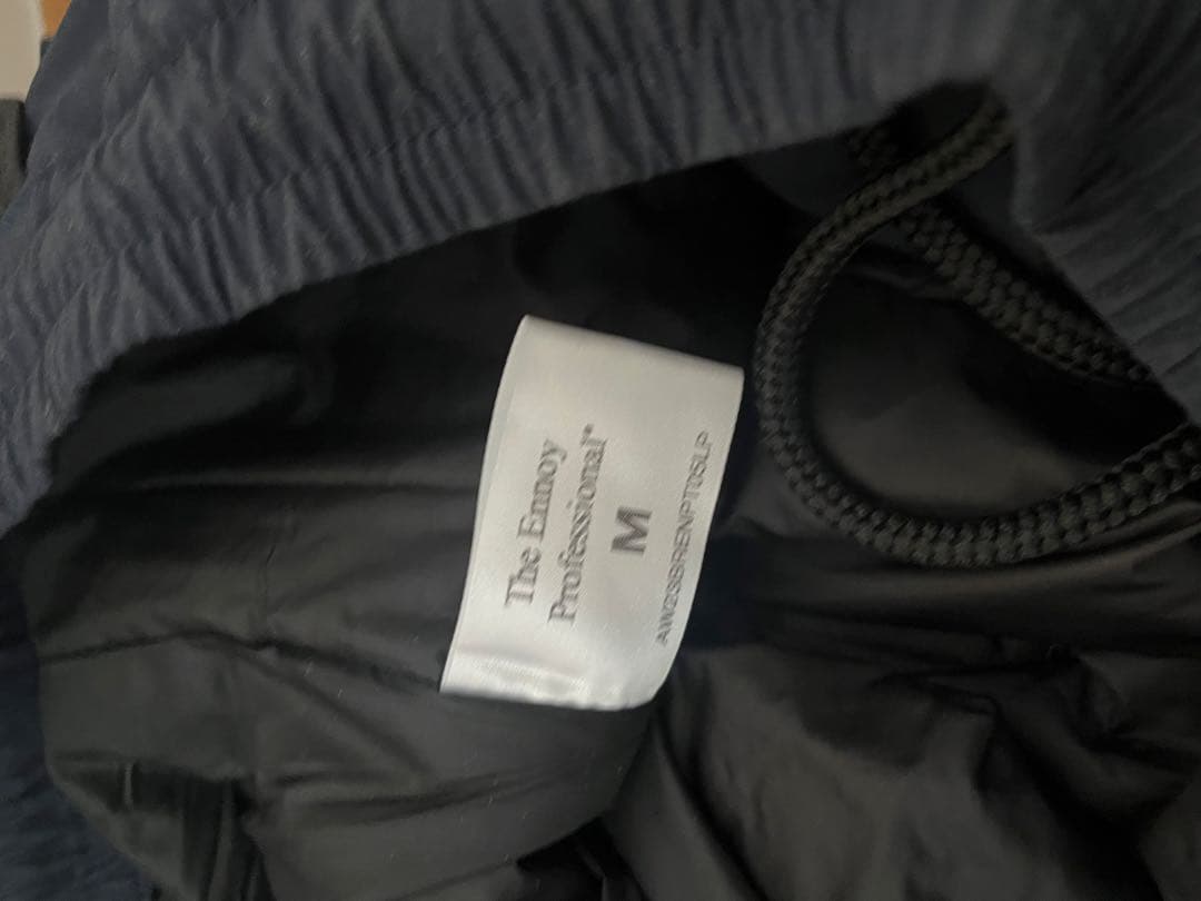 ennoy スタイリスト私物　ナイロンパンツ　テック　ネイビー