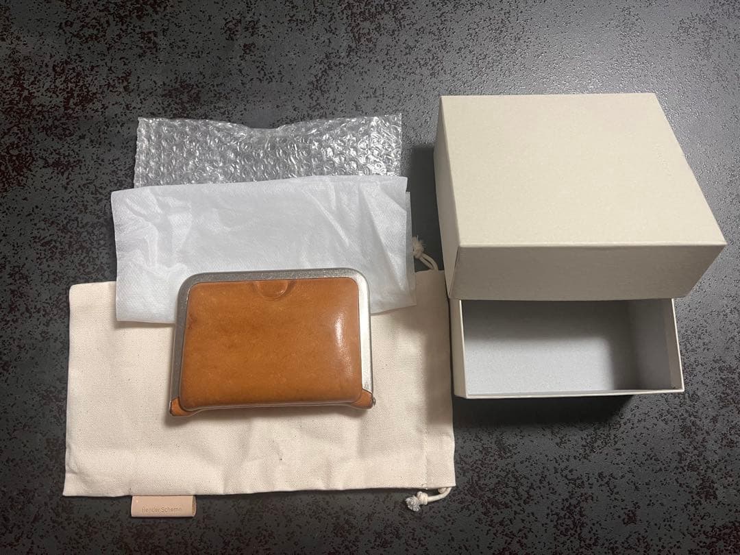hender scheme 3D purse 財布　color: natural