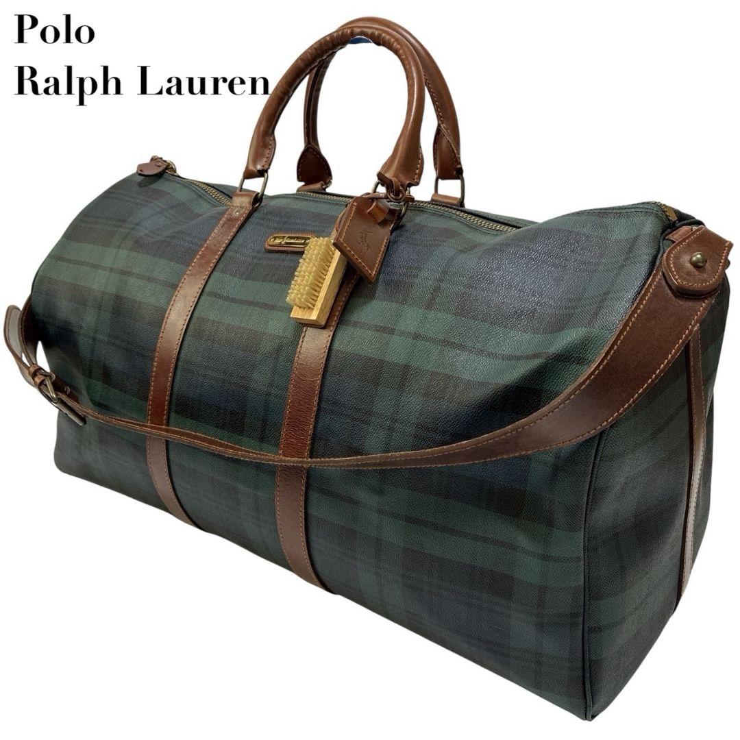 美品✨ポロラルフローレン ボストンバッグ 2way 大容量 ショルダー 本革