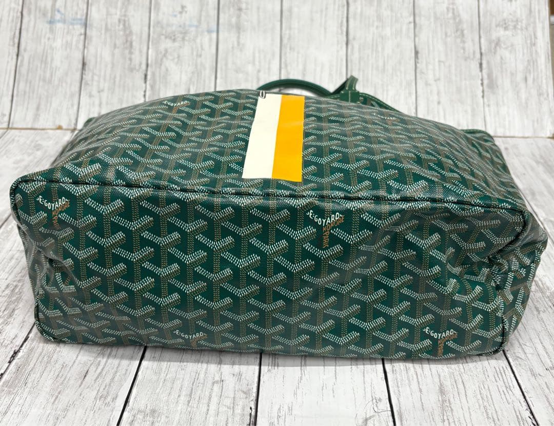 美品‼️ GOYARD ゴヤール　トートバッグ　サンルイPM　スヌーピー　グリーン