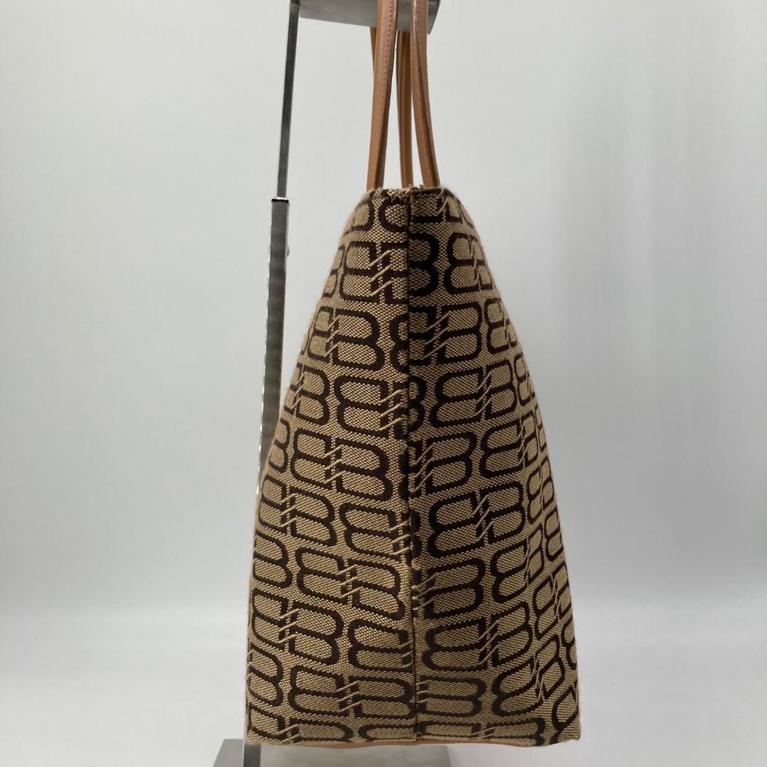 美品✨バレンシアガ トートバッグ 肩掛け ロゴ キャンバス キャメル