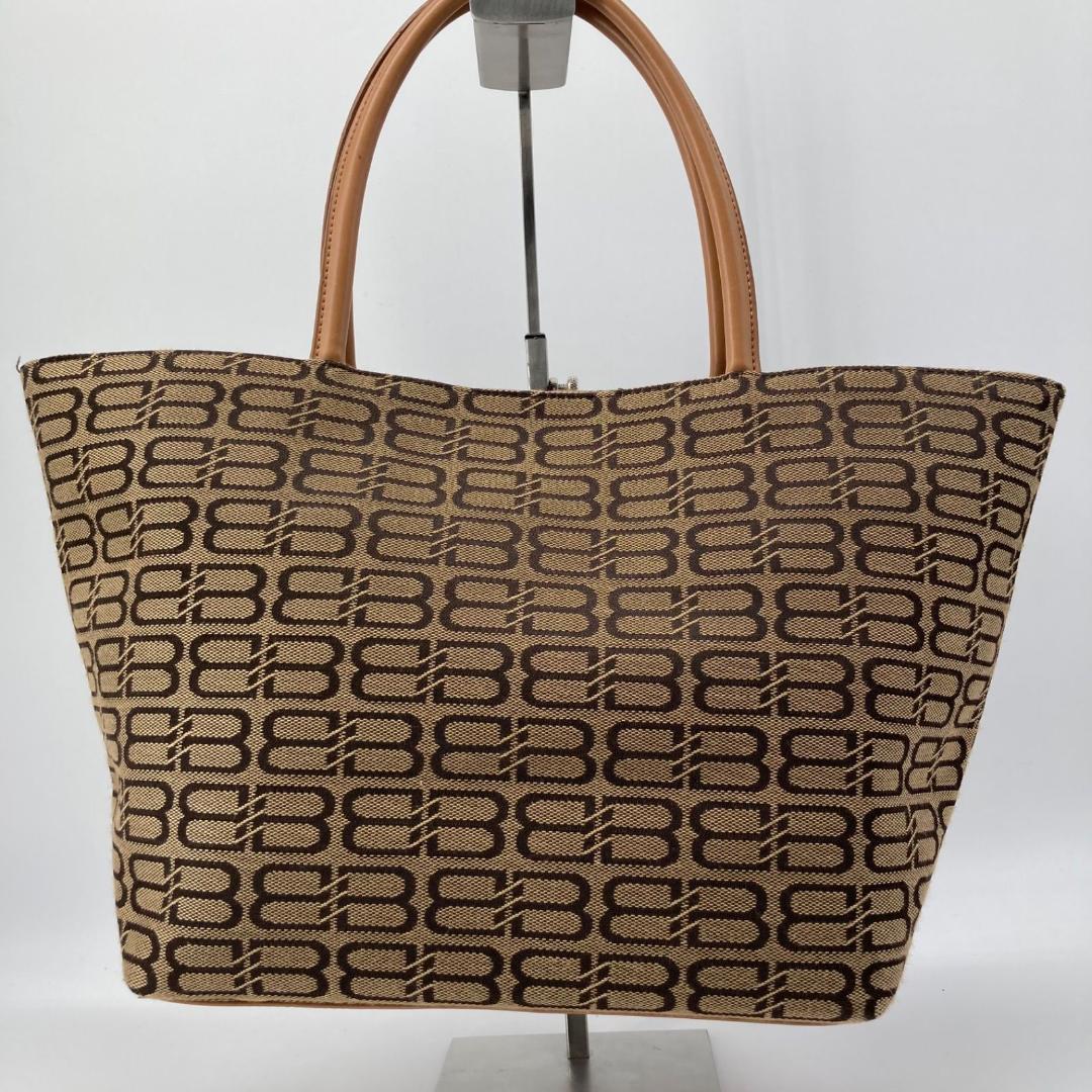 美品✨バレンシアガ トートバッグ 肩掛け ロゴ キャンバス キャメル