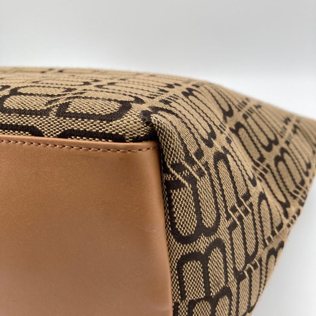 美品✨バレンシアガ トートバッグ 肩掛け ロゴ キャンバス キャメル