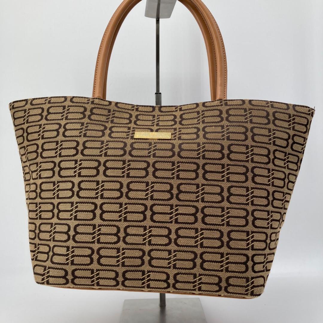 美品✨バレンシアガ トートバッグ 肩掛け ロゴ キャンバス キャメル