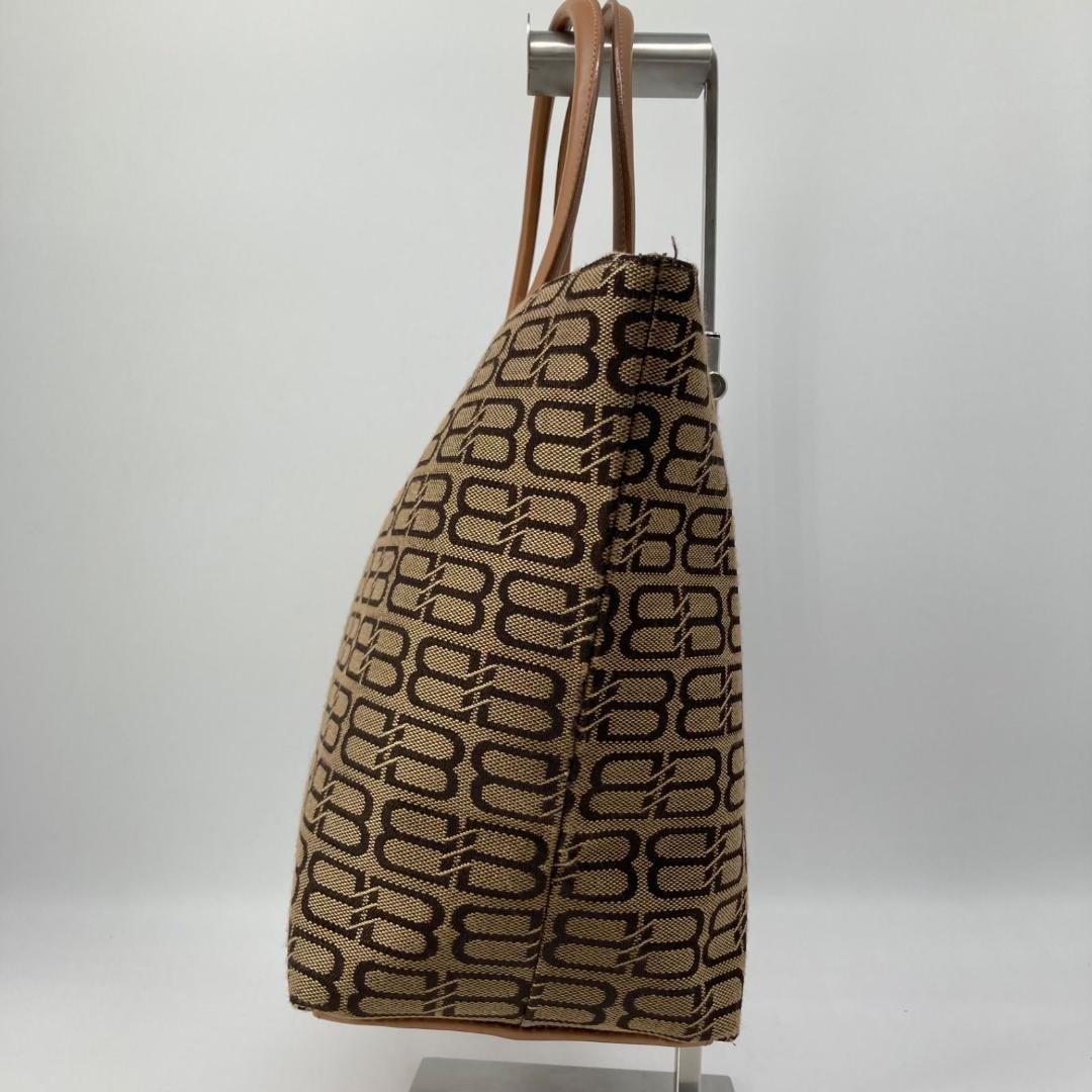 美品✨バレンシアガ トートバッグ 肩掛け ロゴ キャンバス キャメル