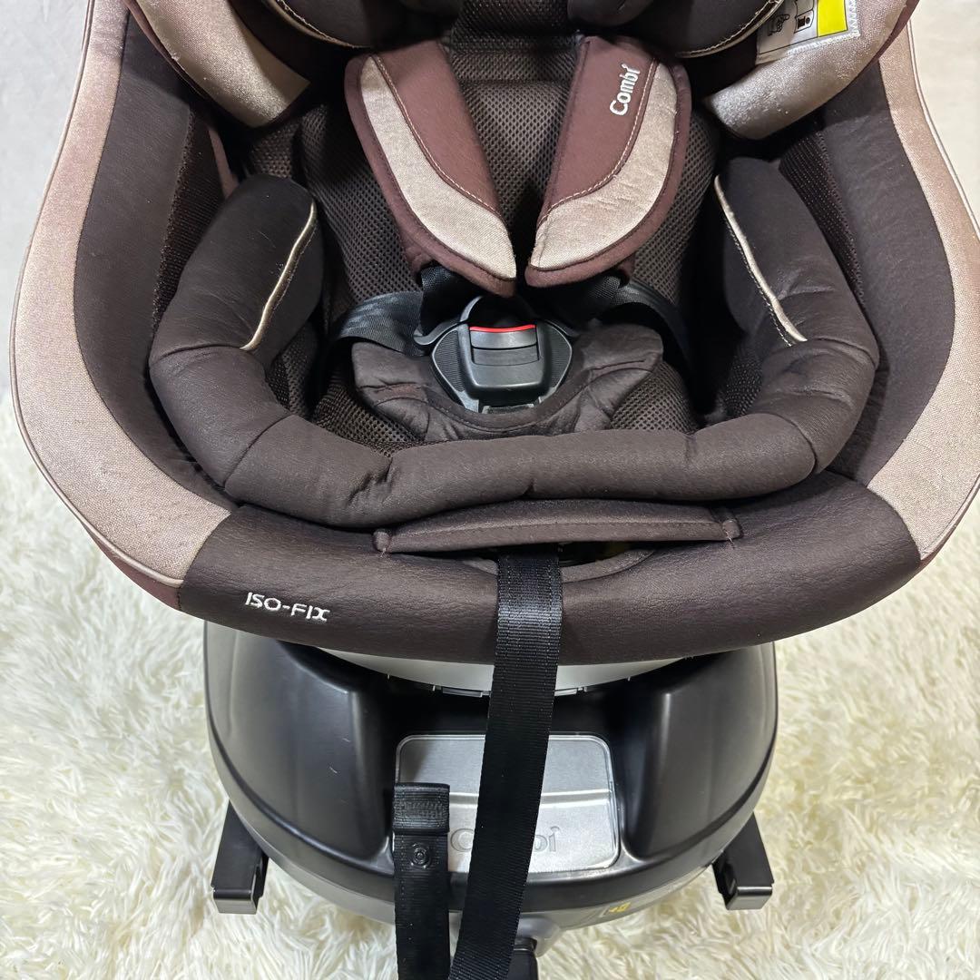 極美品　Combi ネルーム ISOFIX エッグショック NF-700 茶