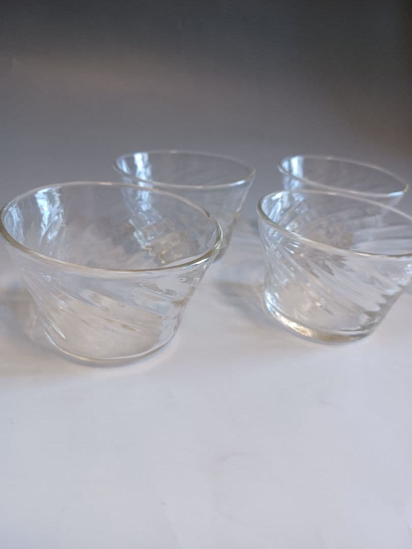 倉敷ガラス 小谷栄次 小鉢 透 5客セット 吹きガラス
