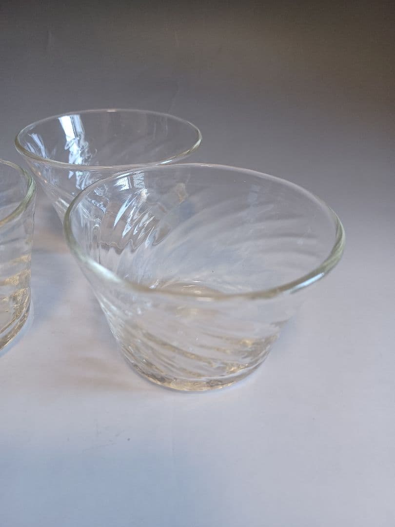 倉敷ガラス 小谷栄次 小鉢 透 5客セット 吹きガラス