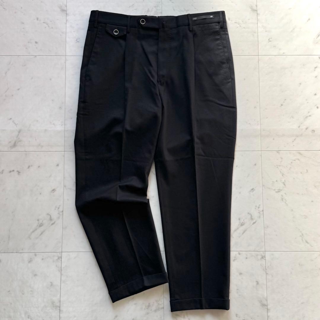 PT01 ジェントルマンフィット ストレッチ スラックスパンツ ウール 48