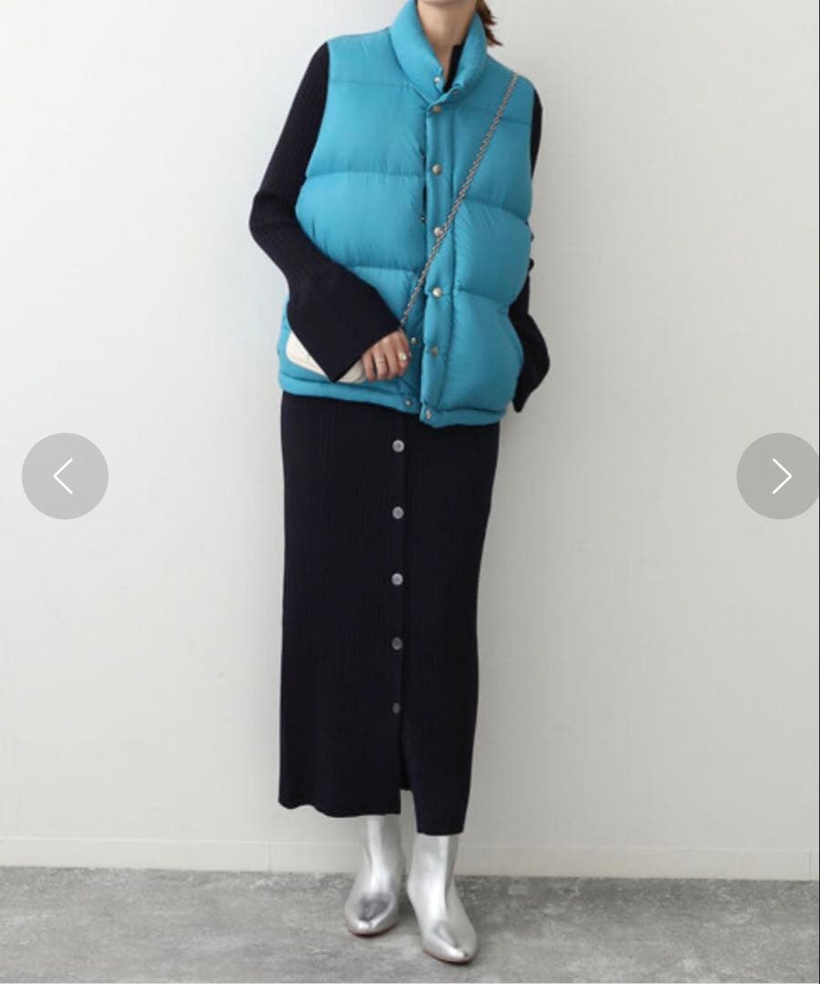 未使用✨IENA × GERRY ダウンベスト ブルー