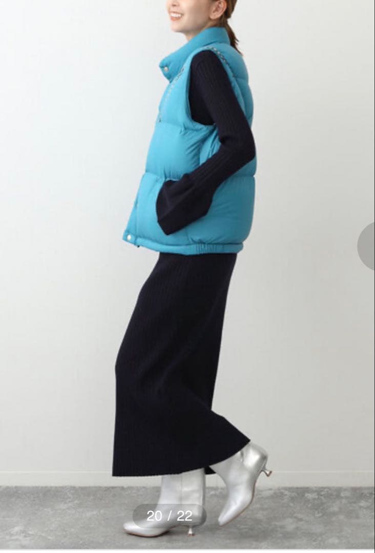 未使用✨IENA × GERRY ダウンベスト ブルー