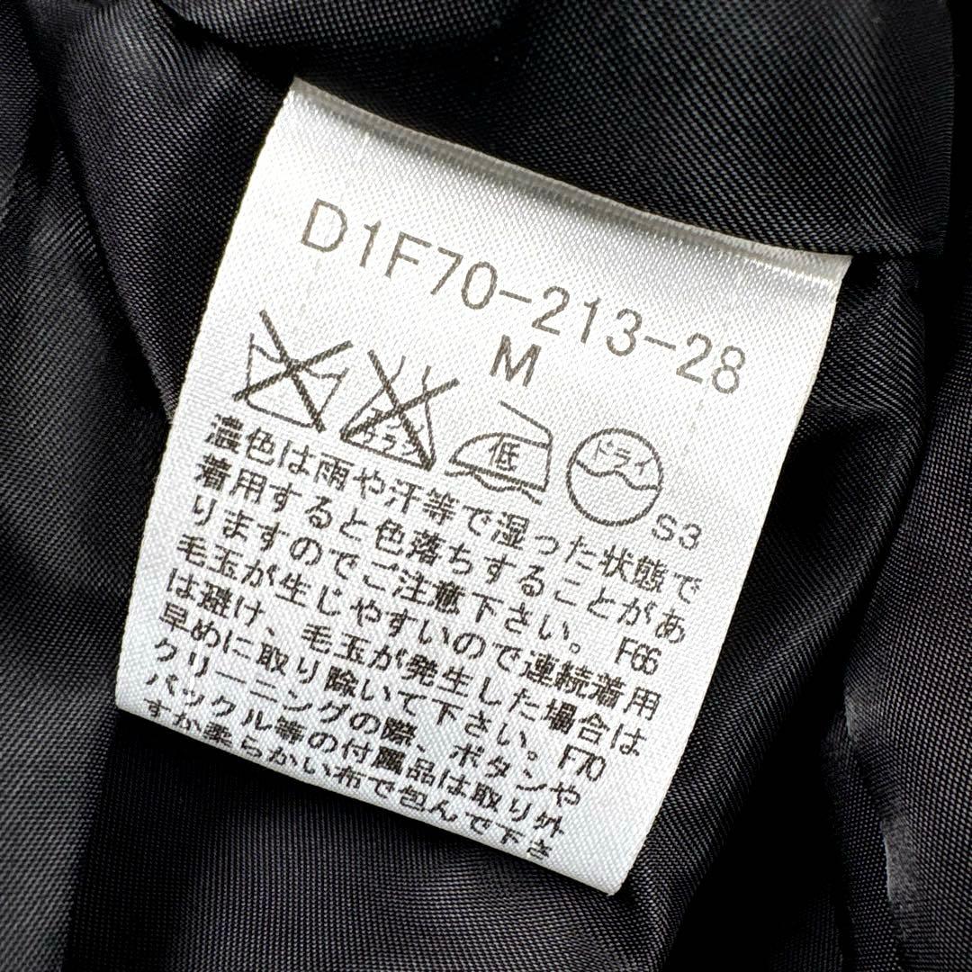 ✨極美品✨バーバリー　ブラックレーベル　Pコート　シャドウチェック　ブラック　M