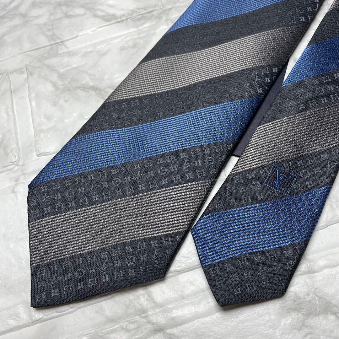 現行タグ　ルイヴィトン　LOUIS VUITTON ネクタイ　モノグラム