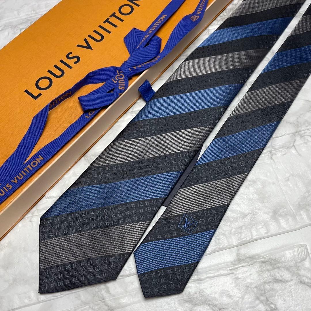 現行タグ　ルイヴィトン　LOUIS VUITTON ネクタイ　モノグラム
