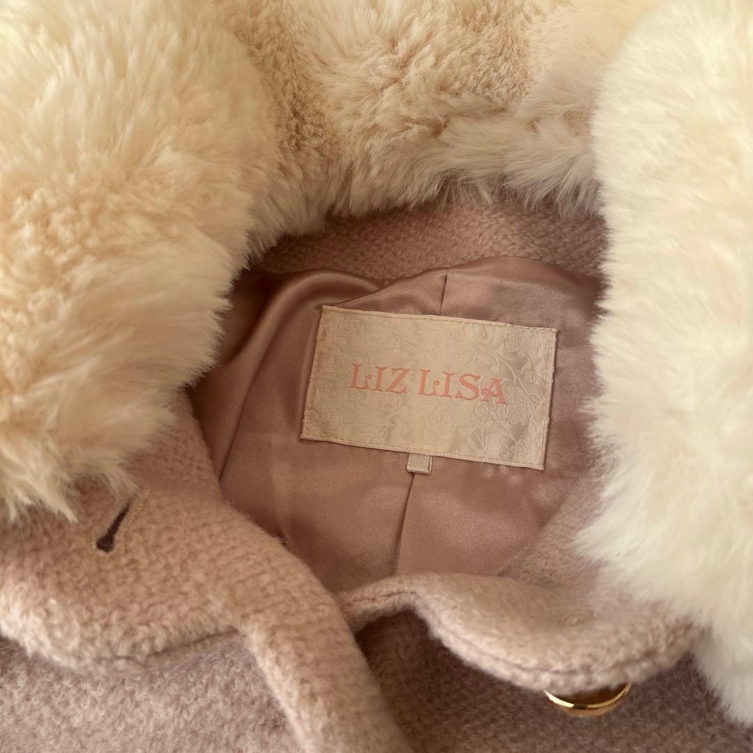 LIZ LISA ピンクファーコート Aライン