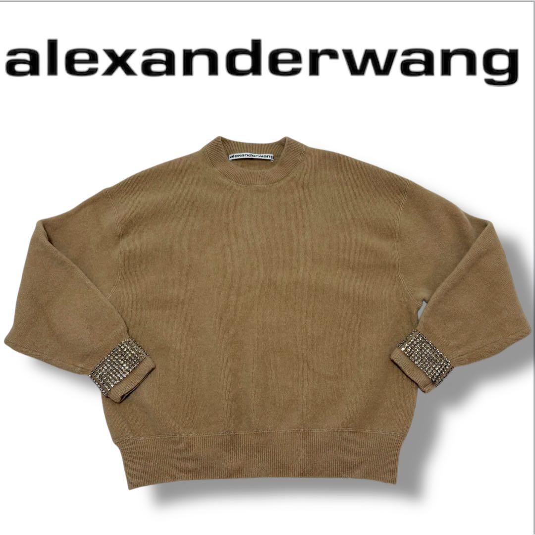 Alexander Wang ビジュー ニット スウェット キャメル