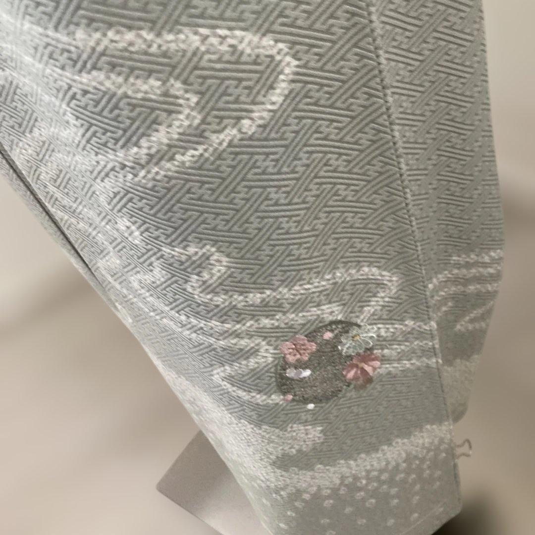 新品　三越　百貨店扱い　汕頭刺繍　相良　花丸文様　絞り　人気色