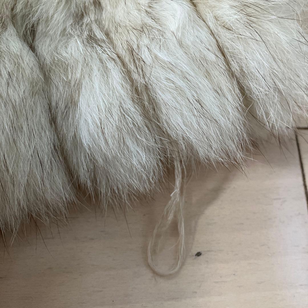 10.7 フォックスファーコート 毛皮 ベージュ ハーフコート ビンテージ