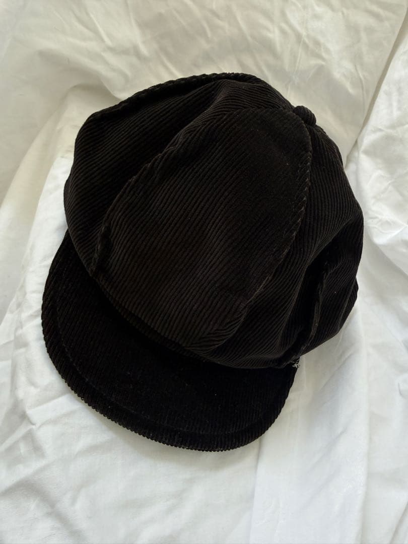 arth コーデュロイ　キャスケット　黒