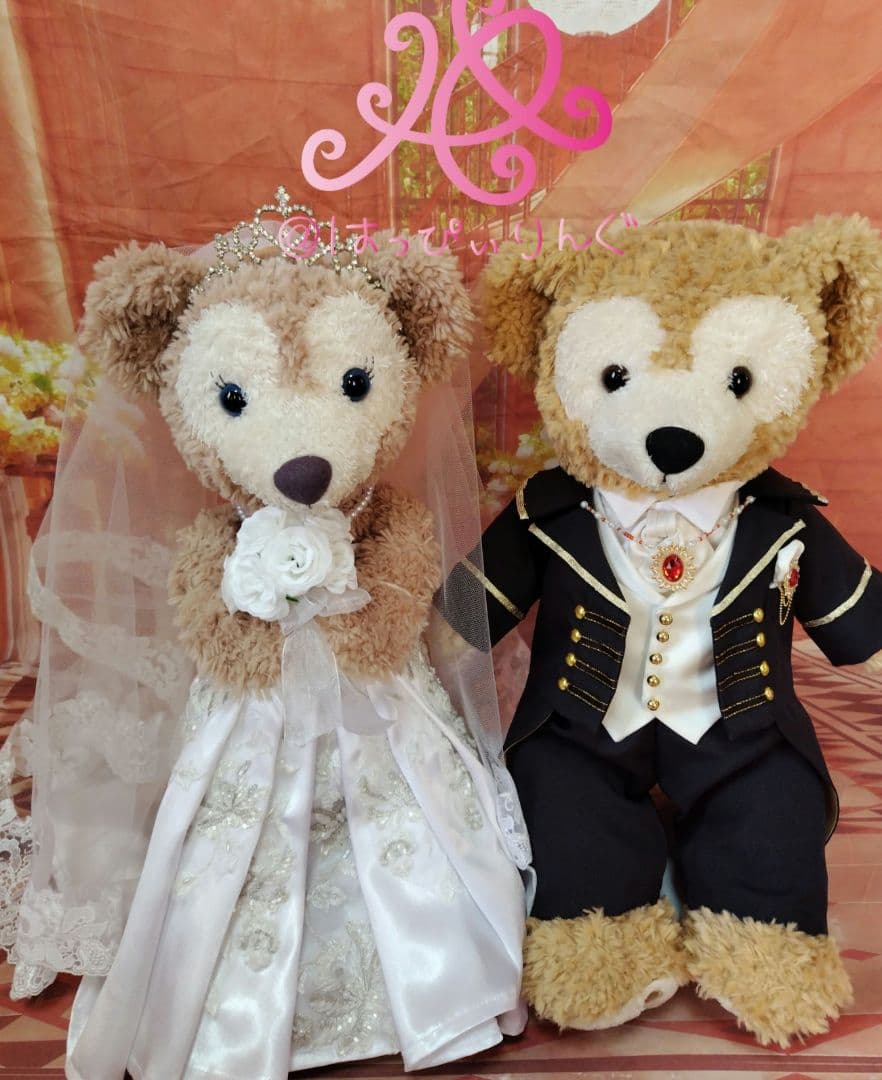 Appleダッフィーシェリーメイウェディングコスチューム