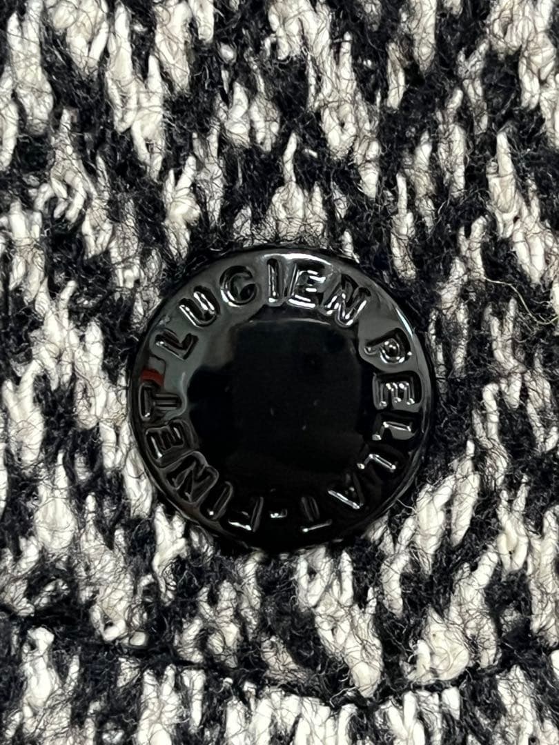 美品 ルシアンペラフィネ 刺繍入 シャツジャケット ジャガード柄