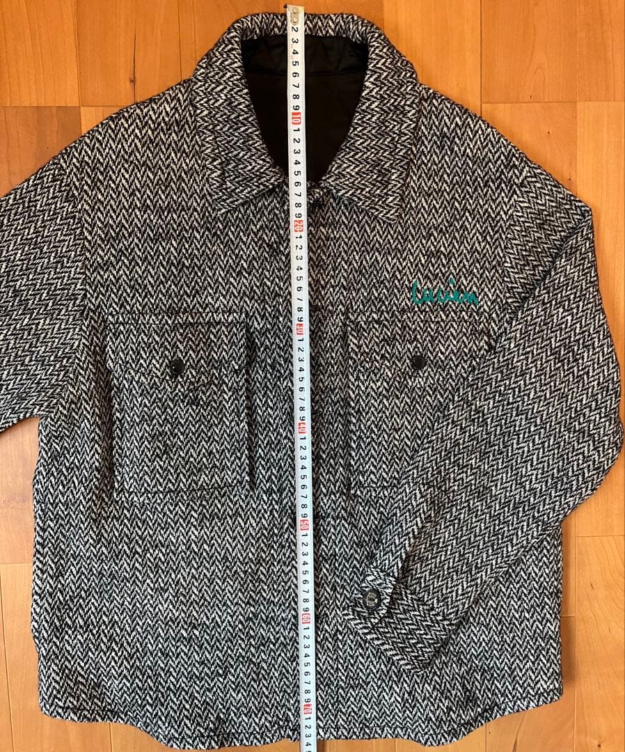 美品 ルシアンペラフィネ 刺繍入 シャツジャケット ジャガード柄